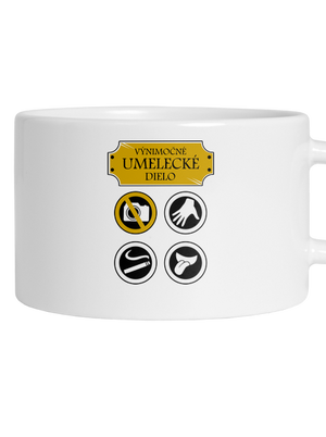 Umelecké dielo hrnček makronka White