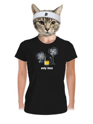 Only fans dámske športové tričko Black