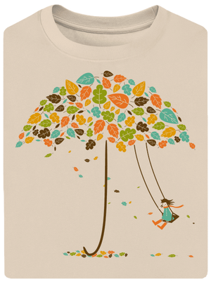 Radosť z jesene unisex tričko oversized Almond