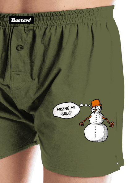 Mrznú mi gule pánske trenky Khaki