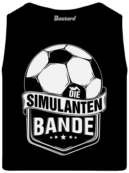 Simulanten bande pánske tielko Black