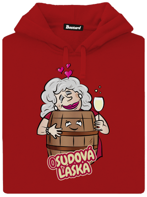 Osudová láska dámska mikina klokanka Red Mal