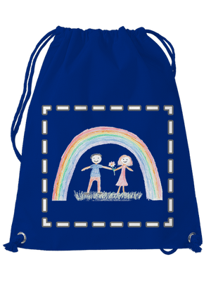 Detské kresby - Nahraj vlastnú vak Royal Blue Mal