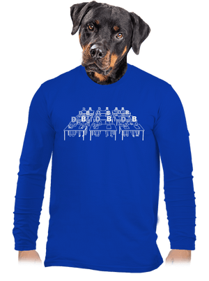 Cimrman: Debil, blbeček pánske dlhý rukáv Royal Blue