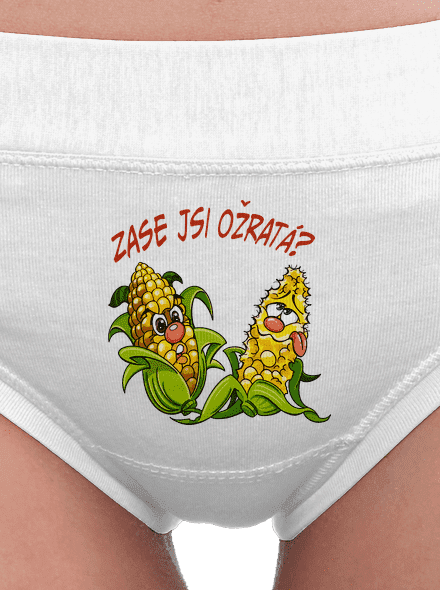 Zase jsi ožratá? dámske nohavičky White