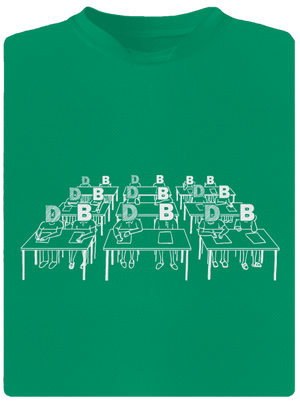 Cimrman: Debil, blbeček detské športové tričko Kelly Green Mal