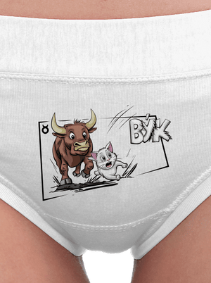 Mačací horoskop: Býk dámske nohavičky White