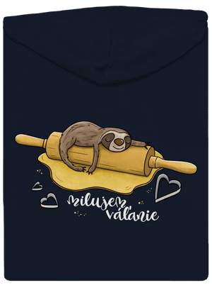 Milujem váľanie dámska mikina na zips Navy Mal