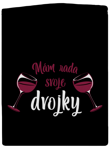 Dvojky dámska mikina na zips Black