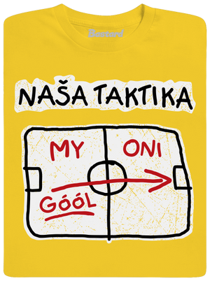 Naša taktika detské tričko Gold