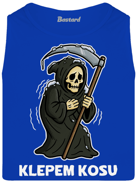 Klepem kosu pánske tielko Royal Blue