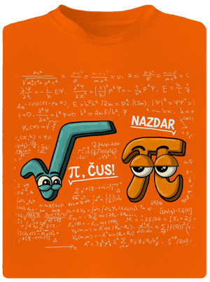 Pí, čus! detské športové tričko Neon Orange