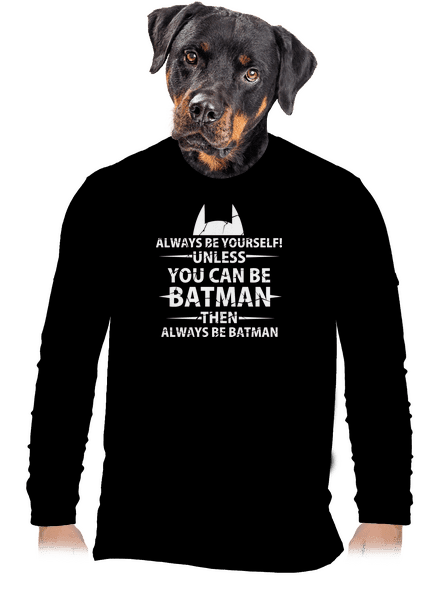 Batman pánske dlhý rukáv Black