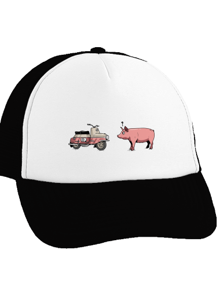 Prasata šiltovka truckerka Black cap
