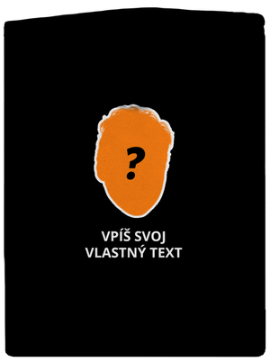 Tvoja hlava pánska mikina na zips Black