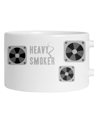 Heavy smoker hrnček makronka White