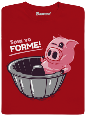 Vo forme pánske dlhý rukáv Red