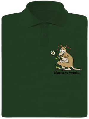 Šťastie vo vrecku pánska polokošeľa Bottle Green Mal