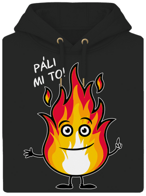 Páli mi to unisex mikina premium Dark Black