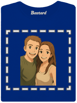 Ghibli efekt z vlastnej fotky dámske tričko Royal Blue Mal