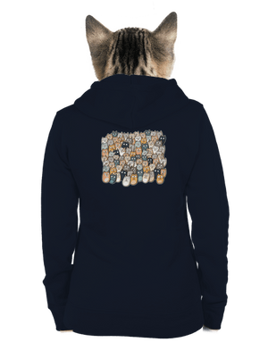 Nájdi čerta dámska mikina na zips Navy Mal