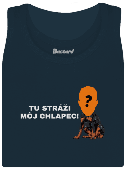 Tu strážim ja dámske tielko klasické Navy