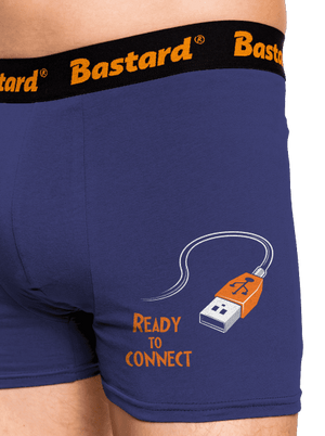 USB pripojenie boxerky Blue Navy