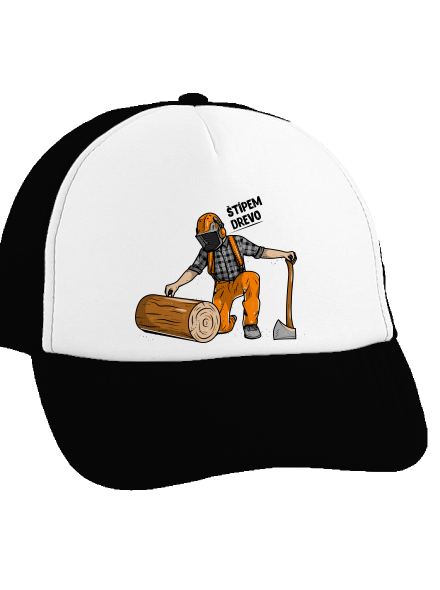 Drevorubač šiltovka truckerka Black cap
