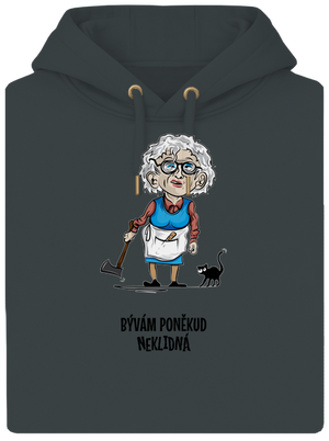 Neklidná - vlastný text unisex mikina premium Charcoal