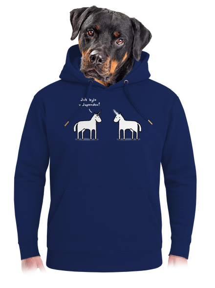 Pornorožec unisex mikina premium Navy