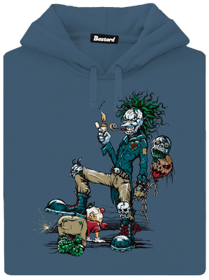 Evil Clown dámska mikina klokanka Denim