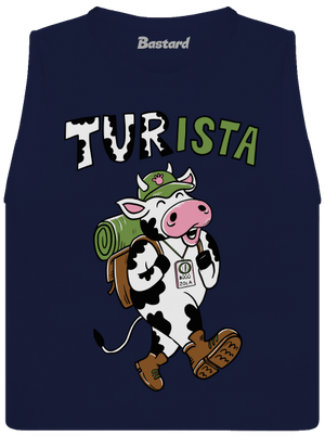 Tur na cestách dámske tielko voľné Navy