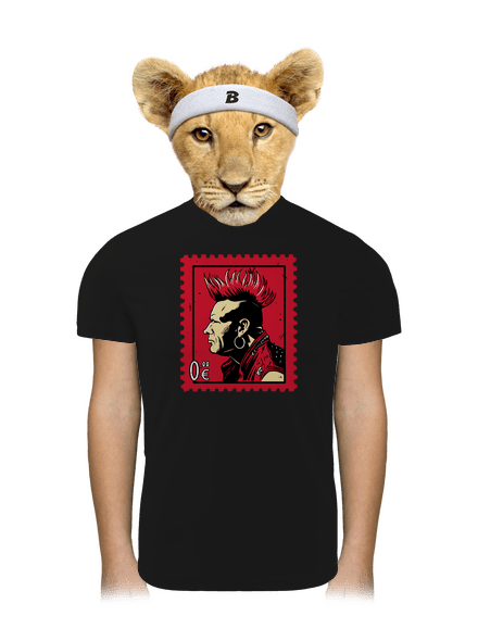 Známka punku detské športové tričko Black