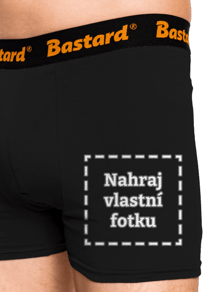 Vlastná potlač boxerky Black