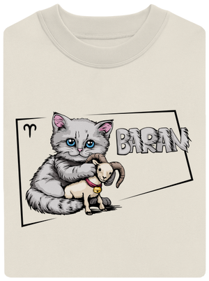 Mačací horoskop: Baran unisex mikina bez kapucne Off White