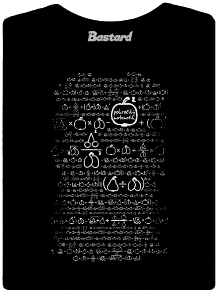 Matematik dámske tričko prémium Black