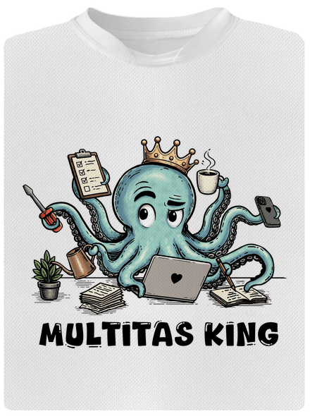 Multitas king pánske športové tričko White
