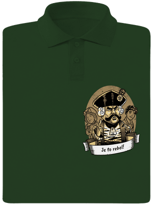 B14: S čerty nejsou žerty pánska polokošeľa Bottle Green Mal