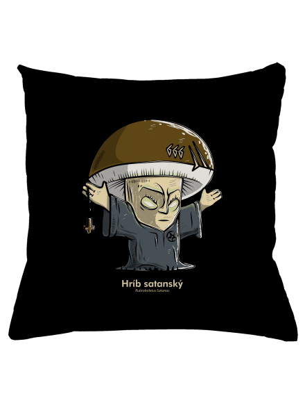 Hríb satanský vankúš Black