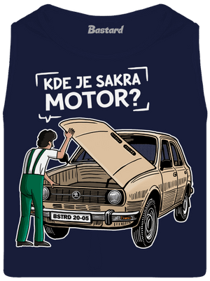 Kde je motor? pánske tielko French Navy