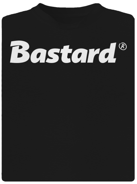 Bastard v logu detské športové tričko Black