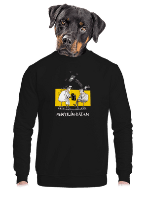 unisex mikina bez kapucne