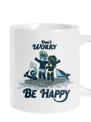 Don't worry klasický hrnček White