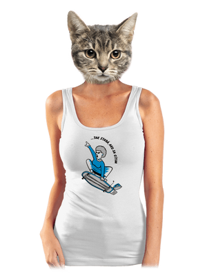 Starý, ako sa cítim dámske tielko klasické White