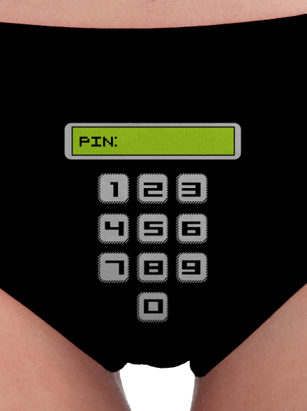 PIN dámske nohavičky Black