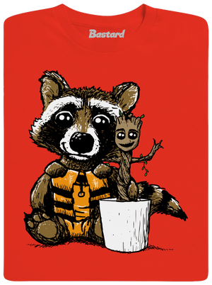 Strážcovia galaxie pánske tričko Fiery Red