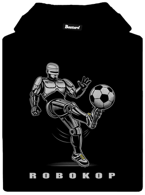 Robokop pánska mikina klokanka Black