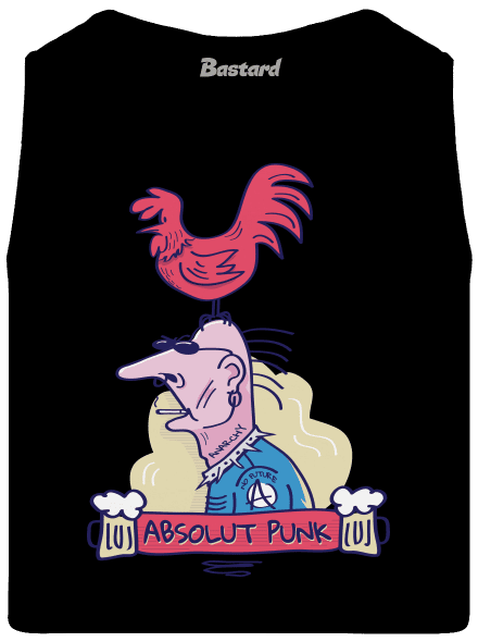 Absolut Punk pánske tielko Black