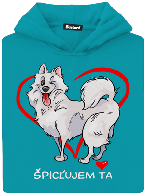 Špicľujem ťa detská mikina klokanka Hawaiian Blue