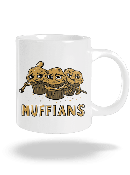 Muffians veľký hrnček White